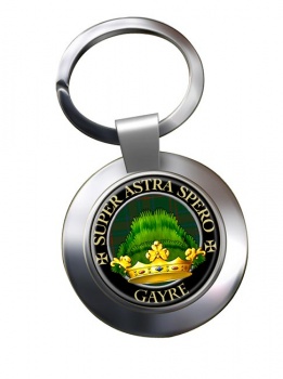 Gayre Scottish Clan Chrome Key Ring