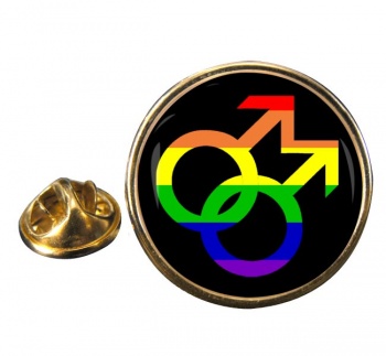 Gay Symbol Round Pin Badge