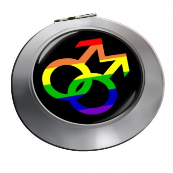 Gay Symbol Chrome Mirror