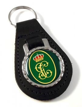 Guardia Civil Monogram Leather Key Fob