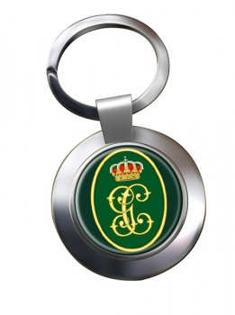 Guardia Civil Monogram Chrome Key Ring