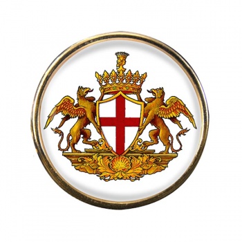 Genoa (Italy) Round Pin Badge