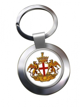 Genoa (Italy) Metal Key Ring