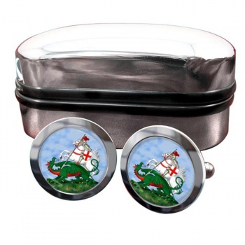 St. George and the Dragon Round Cufflinks