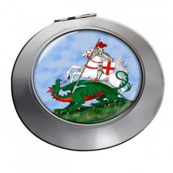 St. George and the Dragon Chrome Mirror