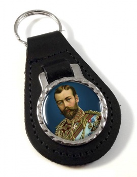 King George V of Great Britain Leather Key Fob