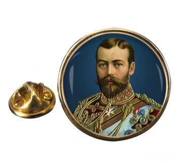 King George V of Great Britain Round Pin Badge