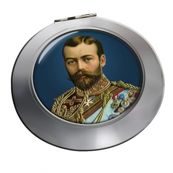 King George V of Great Britain Chrome Mirror