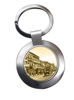 George Street Sydney Chrome Key Ring