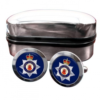 Royal Gibraltar Police Round Cufflinks