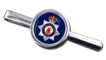 Royal Gibraltar Police Round Tie Clip