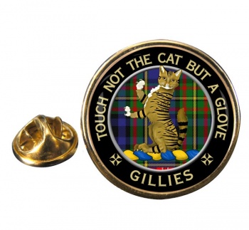 Gillies Scottish Clan Round Pin Badge