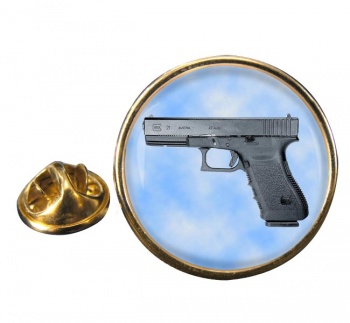 Glock 21 Pistol Round Pin Badge
