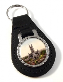 Gloucester Cathedral Leather Key Fob