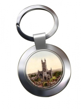 Gloucester Cathedral Chrome Key Ring