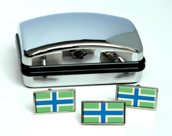 Gloucestershire (England) Flag Cufflink and Tie Pin Set