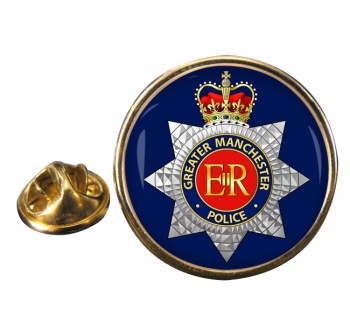 Greater Manchester Police Round Pin Badge
