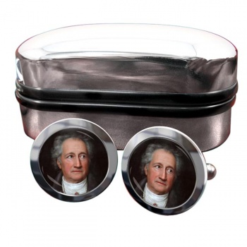 Johann Wolfgang von Goethe Round Cufflinks