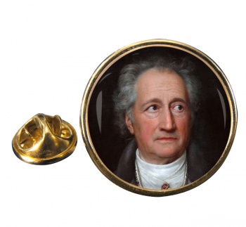 Johann Wolfgang von Goethe Round Pin Badge