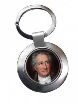 Johann Wolfgang von Goethe Chrome Key Ring