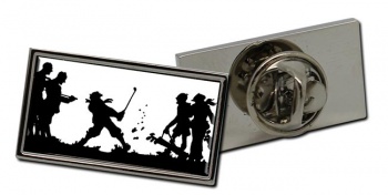Golf In the Rough Rectangle Pin Badge