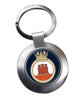 Gibraltar Patrol Boat Squadron (Royal Navy) Chrome Key Ring