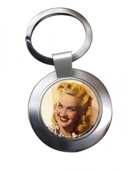 Betty Grable Chrome Key Ring