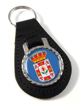 Granada (Spain) Leather Key Fob