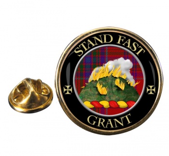 Grant English Scottish Clan Round Pin Badge