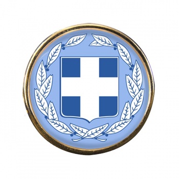Greece Round Pin Badge