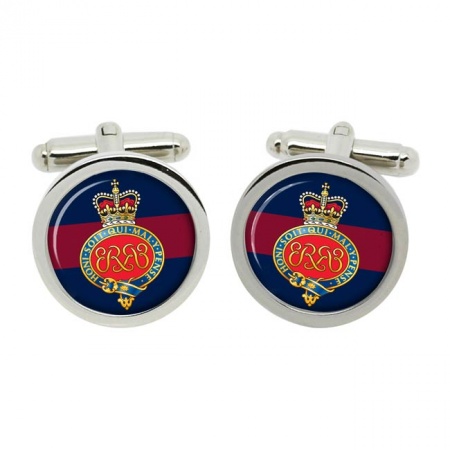 Grenadier Guards Cypher, British Army ER Cufflinks in Chrome Box