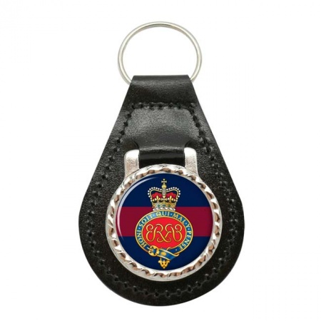 Grenadier Guards Cypher, British Army ER Leather Key Fob