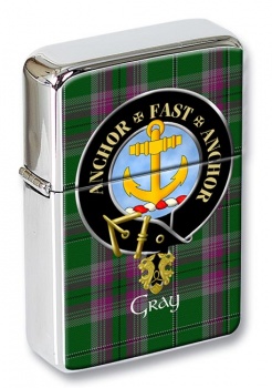 Gray Scottish Clan Flip Top Lighter