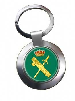 Guardia Civil Chrome Key Ring