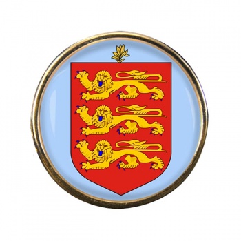 Guernsey Round Pin Badge