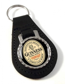 Guinness Leather Key Fob