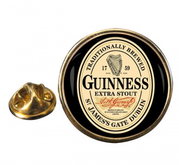 Guinness Round Pin Badge