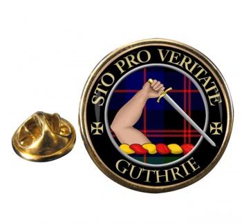 Guthrie Scottish Clan Round Pin Badge