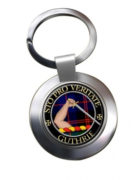 Guthrie Scottish Clan Chrome Key Ring