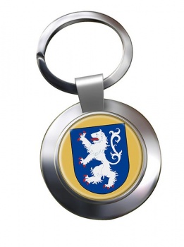 Halland (Sweden) Metal Key Ring