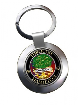 Hamilton Scottish Clan Chrome Key Ring