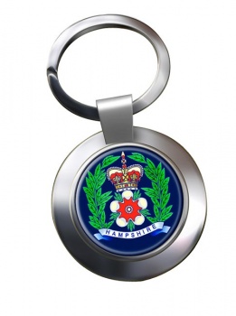 Hampshire Constabulary Chrome Key Ring