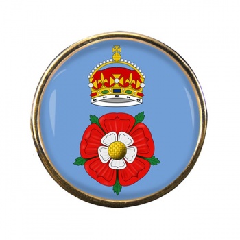 Hampshire County Rose Round Pin Badge