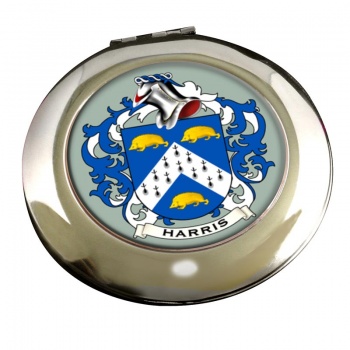 Harris Coat of Arms Chrome Mirror