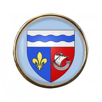 Hauts-de-Seine (France) Round Pin Badge