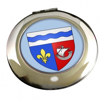 Hauts-de-Seine (France) Round Mirror