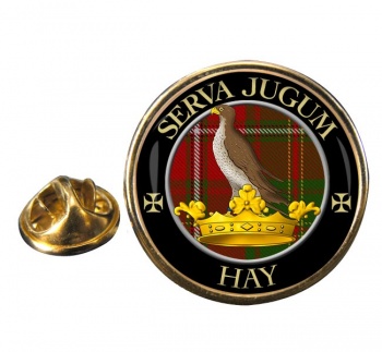 Hay Scottish Clan Round Pin Badge