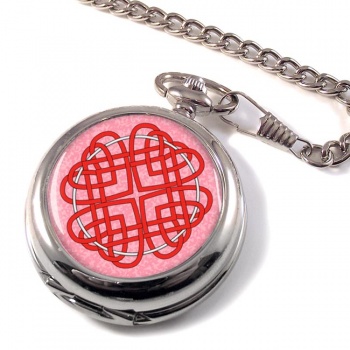 Celtic Heart Cross Pocket Watch