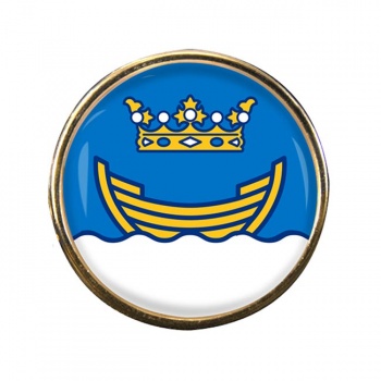 Helsinki Round Pin Badge