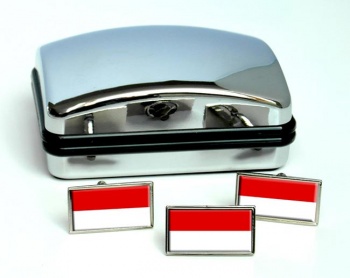 Hessen (Germany) Flag Cufflink and Tie Pin Set